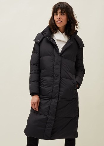 Phase Eight Shona Quilted Puffer Coats Black Canada | XWQNJG-819